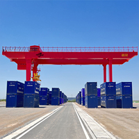 Grue de chantier naval à portique de 50 tonnes, montée sur rail, type à double poutre, portée de 60 m, certifiée CE ISO