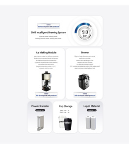 Distributeur automatique de café compact à monnayeur, écran tactile, refroidissement par compresseur, capacité 150-200, fonctionnement <span class=keywords><strong>24h</strong></span>/24 pour les petites entreprises - Product Image 3