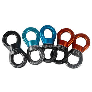 Dispositif rotatif à 360 degrés en forme de 8 en aluminium 30kN, <span class=keywords><strong>kit</strong></span> de suspension de protection contre les chutes <span class=keywords><strong>pour</strong></span> <span class=keywords><strong>balançoire</strong></span> d'arbre, camping, escalade, yoga - Product Image 2