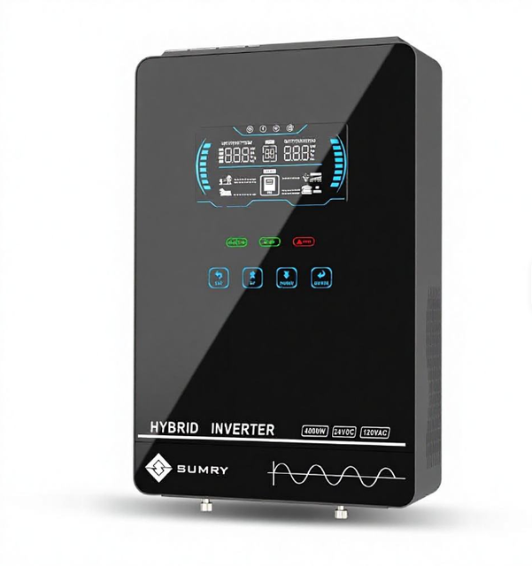 Sumry Brand Hybrid Solar Inverter 4kw 24VDC 110VAC 120VAC 140A MPPT Solar Charger Single Output Purer Sine Wave