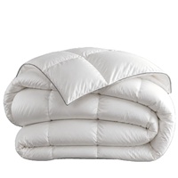 Couette en duvet d'hôtel cinq étoiles OEKO-TEX 233TC 300TC, tissu en coton anti-duvet, garnissage en duvet de canard/oie lavé