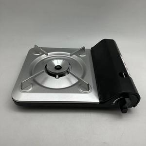 Réchaud à gaz portable Yongkang pour 1-2 personnes, camping en plein air avec dispositif d'allumage, design ultra fin noir - Product Image 3