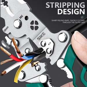 Multifunctional Household Electrician's Pliers Alloy Steel <strong>Long</strong> <strong>Nose</strong> Needle-Nosed Wire Stripping Test Pulling Folding Steel - Product Image 4
