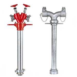 Tubo de salida doble de aleación de aluminio para hidrante contra incendios BS, tubo de agua de doble/única salida de aluminio británico para hidrante contra incendios - Product Image 4
