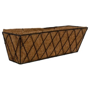 Lotus Leaf Style Manger Flower <strong>Pot</strong> with Coco Coir <strong>Liners</strong> - 24/30/36 Inch <strong>for</strong> Outdoor Indoor <strong>Plants</strong> - Product Image 3