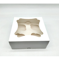 Boîtes à pâtisserie jetables robustes en carton blanc avec couvercle transparent pour présentation de gâteaux de mariage et emballage de gâteaux – Vente chaude
