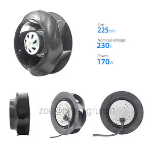 Ventilador centrífugo de refrigeración con inversor y rodamiento de bolas ebmpapst VBS0225RSLFS-8317082558 225*225*99mm 230V 170W 2800RPM 723m/h 1.3A - Product Image 2