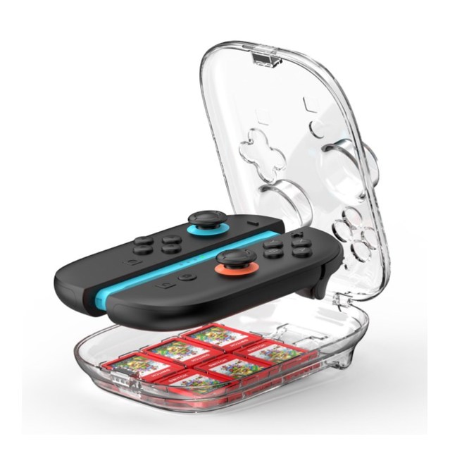 Clear Plastic Protector Shell for Nintendo for Switch 2 Anti-Drop Protective Case with Anti-Scratch Cover Game Card