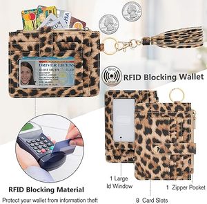 Portefeuille-bracelet pour femme avec porte-clés, blocage RFID, porte-cartes, petit portefeuille avec emplacement AirTag, <span class=keywords><strong>livraison</strong></span> rapide - Product Image 3