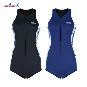 DIVE&SAIL Manufacturer women 2mm full body front zipper sport wear wetsuit bikini wetsuits for Snorkeling