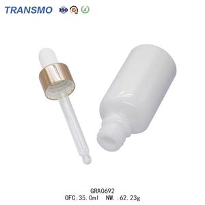 Bouteille en verre vide personnalisée en gros, 30 ml, bouteille compte-gouttes blanche, bouteilles en verre vides pour sérum et huile avec compte-gouttes - Product Image 4