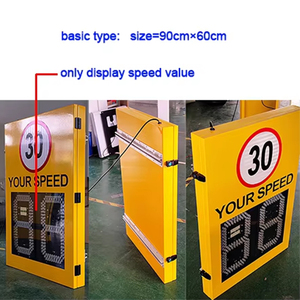Ga ngoài trời di động nhôm năng lượng mặt trời <span class=keywords><strong>Radar</strong></span> hiển thị tốc độ dẫn dấu hiệu giao thông tốc độ giới hạn bảng phát hiện kiểm soát an toàn đường cao tốc - Product Image 5