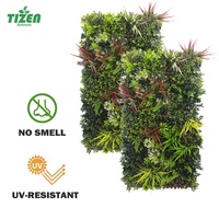 Tizen 100x50cm haie herbe toile de fond panneau Vertical jardin vert plantes artificielles mur