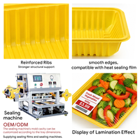 Barquettes d'emballage sous blister jetables personnalisées, barquettes en plastique PP de haute qualité pour la vente au détail en supermarché, légumes, viande, aliments
