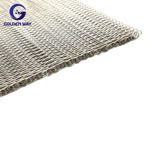 High Temperature Resistance Stainless Steel 304 Compound Weave Balanced Wire Mesh Conveyor Belt