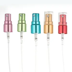 Custom 12MM Screw Anodized Aluminum Nozzle Macaron Push-on Sprayer For Perfume Glass Separate Sample Bottles