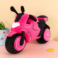 Peluches simulées brodées PP coton couette moto oreiller doux enfants poupées cadeaux jouets en peluche