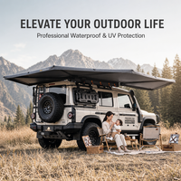 Auvent ADA Overland 270 degrés, imperméable, avec éclairage LED, pare-soleil autoportant pour camion, SUV, camping en plein air