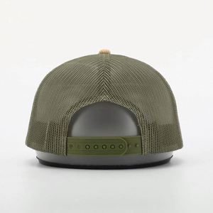 OEM Custom High Quality 5 Panel Adult Men Women Embroidery <b>Hook</b> Loop Patch Logo Mesh <b>Snap</b> Back Cap Gorras Corduroy Trucker Hat - Product Image 5