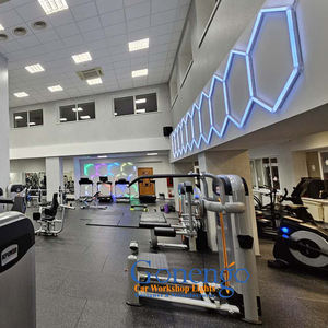Personalizado Diy Rgb Creative Showroom Gimnasio Hexágono Iluminación Azul Rosa Hex <span class=keywords><strong>Led</strong></span> Luces - Product Image 1
