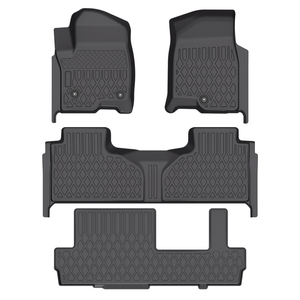 เสื่อปูพื้นรถ3D ทุกสภาพอากาศเสื่อปูพื้นรถ TPE สำหรับ GMC YUKON <span class=keywords><strong>XL</strong></span> 8ที่นั่งม้านั่ง2021-2024 - Product Image 1