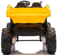 Camion à benne basculante électrique pour enfants 24V avec télécommande 2.4G, 4 moteurs, voiture tout-terrain, roues EVA, siège en cuir pour les enfants de 3 à 8 ans