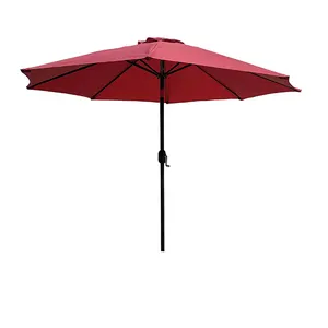 户外巨型池畔雨伞，带曲柄和倾斜户外天井伞遮阳伞户外