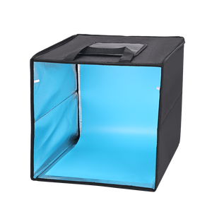 Boîte à lumière portable pliable de 40 cm en acrylique avec fond noir, tente de prise de vue, studio <span class=keywords><strong>photo</strong></span>, charge USB LUXCEO - Product Image 4