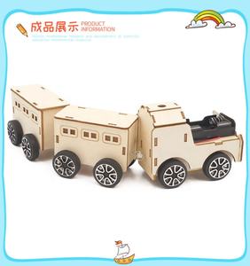<span class=keywords><strong>Train</strong></span> électrique, Kits de modèles 3D pour enfants, assemblage de jouets de tige en <span class=keywords><strong>bois</strong></span>, basiques simples, cadeau éducatif, jouet d'expérimentation de bricolage créatif drôle - Product Image 2