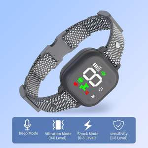 ปลอกคอสุนัขควบคุมการเห่าแบบสมาร์ท ป้องกันการเห่า ชาร์จผ่าน USB เป็นมิตรกับสิ่งแวดล้อม ผลิตจากพลาสติก กันน้ำระดับ IP67 - Product Image 2