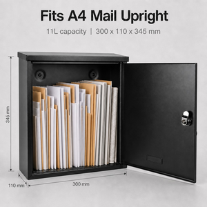Maßgefertigter Wandmontierter Briefkasten aus Verzinktem Stahl mit Pulverbeschichtung, Schlüsselschloss, Rostschutz, US-Stil für Wohnanlagen und Entwicklungsprojekte - Product Image 3