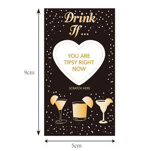 بطاقات 40 Bachelorette لحفلات الشرب ، بطاقات لحفلات الزفاف ، بطاقات السحب ، رسم بطاقات الخدش - Product Image 4