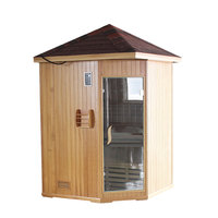 Diskon besar uap kering 6 orang ruang Sauna ruang Sauna kabin kayu luar ruangan dengan harga termurah