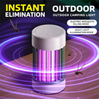 Lampe anti-moustiques électrique portable avec lumière UV et choc électrique, utilisation domestique et en camping en plein air, répulsif contre les insectes