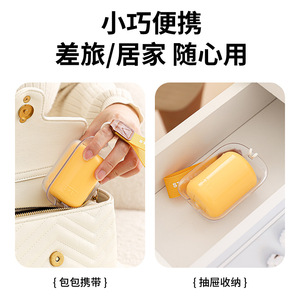 Portable Lint Roller With Washable Sticky Roll For Clothes And Hair Removal Compact Travel Size ABS <b>Material</b> - Product Image 5