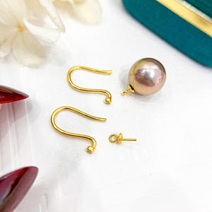 อุปกรณ์ทำต่างหูเงินแท้ S925 สำหรับติดมุก ขนาด 9-12 มม. ต่างหูเงินเรียบง่าย ต่างหูมุก 21235 - Product Image 4