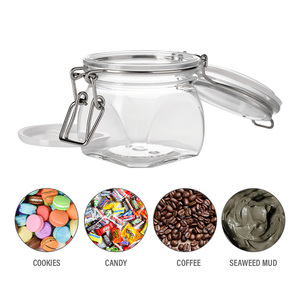 Double Protection Transparent Mulberry Brown Sugar Flip Lid 220ml PET Airtight Storage Jars - Product Image 6