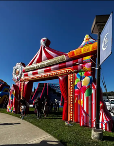 Arche de carnaval gonflable en PVC de haute qualité pour la location de fêtes, <span class=keywords><strong>cirque</strong></span> gonflable pour la décoration extérieure - Product Image 4