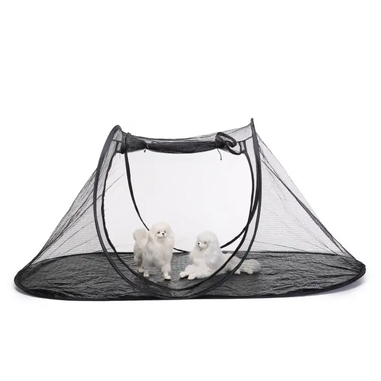 Hot-Selling Pet Cage Foldable Tent Cat And Dog Travel Enclosure Tent breathable black large pet playpen