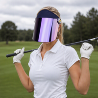 Casquette Pare-Soleil UPF50+ avec Protection UV, Logo Personnalisé, Visière PC, Protection Faciale Complète Réglable, Idéale pour les Activités de Plein Air, Voyages, Sports, Golf, Plage
