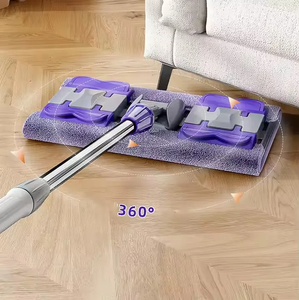 Mopa Plana Multifuncional para Oficina y Hogar, con Clip para Tela, Venta Directa de Fábrica, Método de Escurrido Manual, Mopa Mágica Plana de Alta Calidad y Resistencia - Product Image 2