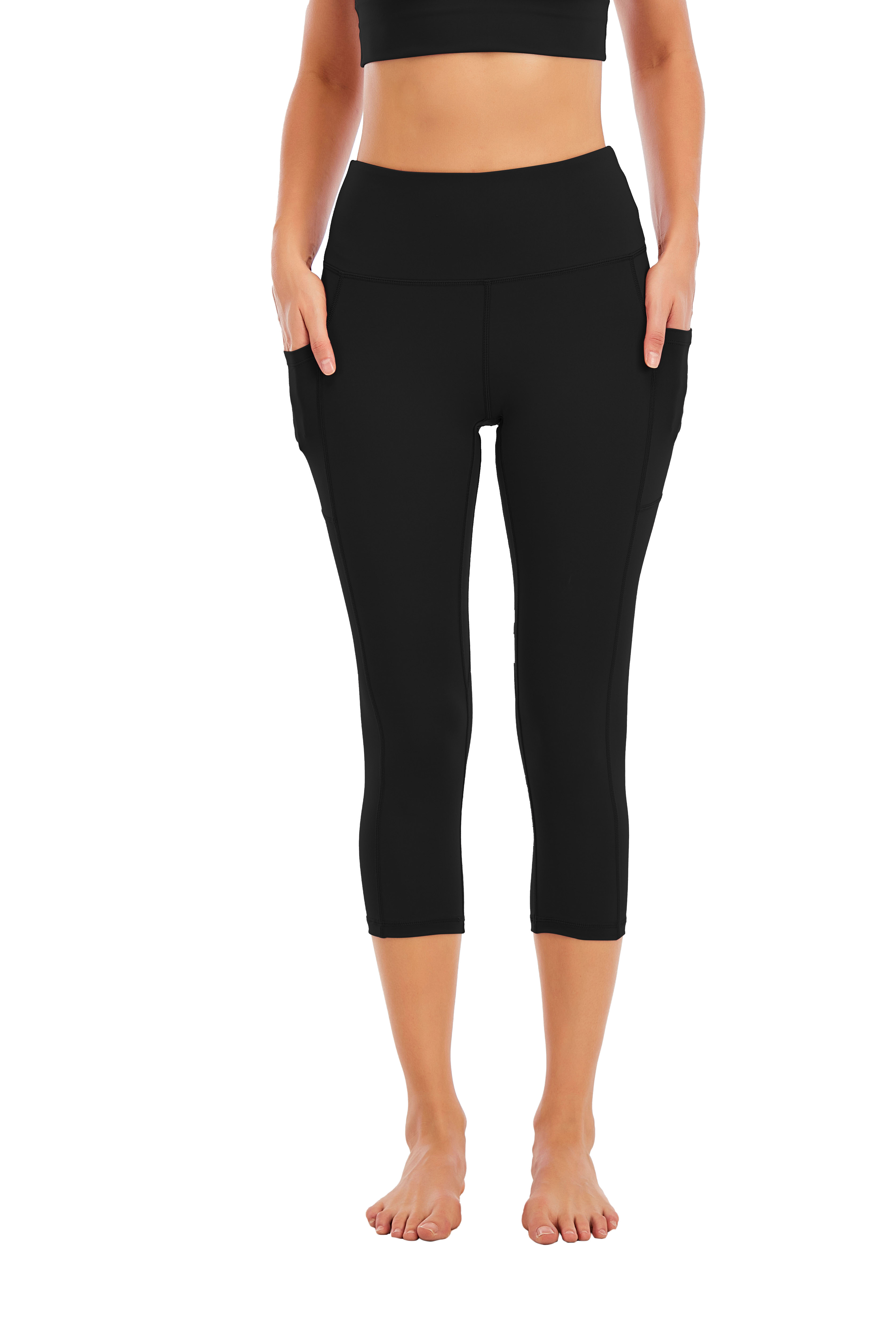 Hot Selling Capris Yoga Pants Women's Workout Fitness Clothing Gym Wear Capris Fitness Leggings with Pockets