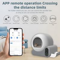 Bac à litière pour chat autonettoyant, système automatique intelligent avec contrôle des odeurs et surveillance par application pour les maisons à plusieurs chats, bac à litière automatique