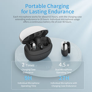 OEM ODM Portable 1-Drag 2-Nouveau Design Microphone Lavalier sans fil Fréquence 2.4GHz pour Conférence Vlog Live Show - Product Image 4