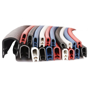 Factory Wholesale Car <strong>Door</strong> U Edge Decorative <strong>Strip</strong> with Steel Insert <strong>PVC</strong> <strong>Sealing</strong> Gasket Heat Resistant Custom Shape Cutting - Product Image 1