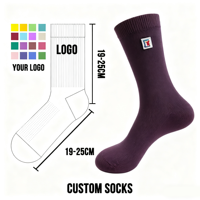 Chaussettes de sport personnalisées de haute qualité avec logo brodé, chaussettes de sport à cheville tombante en maille pour femme, chaussettes de cyclisme amusantes blanches