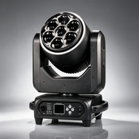Mini projecteur LED rotatif à faisceau 7x40W RGBW Bee Eye DMX512 avec zoom pour mariage, bar, spectacle, DJ