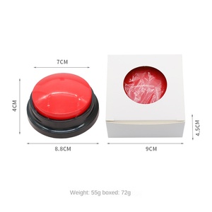 Thân thiện với môi nhựa PET squeak đồ chơi nút giao tiếp chó đào tạo đồ chơi với Máy ghi âm và hộp thoại nói chuyện ghi âm - Product Image 5