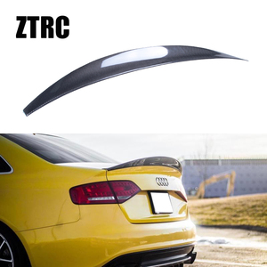 Alerón Trasero de Fibra de Carbono Real Estilo B8 para Maletero, 2008-2011 - Product Image 1