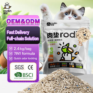 OEM Natural Resistente ao oídio (para ambientes úmidos) Carvão vegetal de casca de coco 6L Tofu Cat Litter livre de poeira Biodegradável - Product Image 2